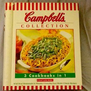 Campbell's Collection 3 In 1 Cookbook. Pre owned it has 1 tear shown in picture.